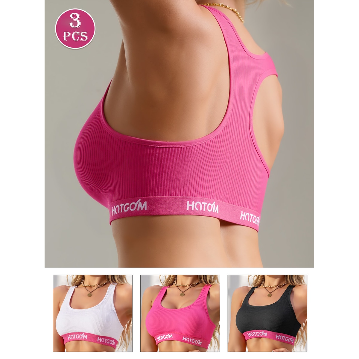 Women's Ribbed Sport Bra