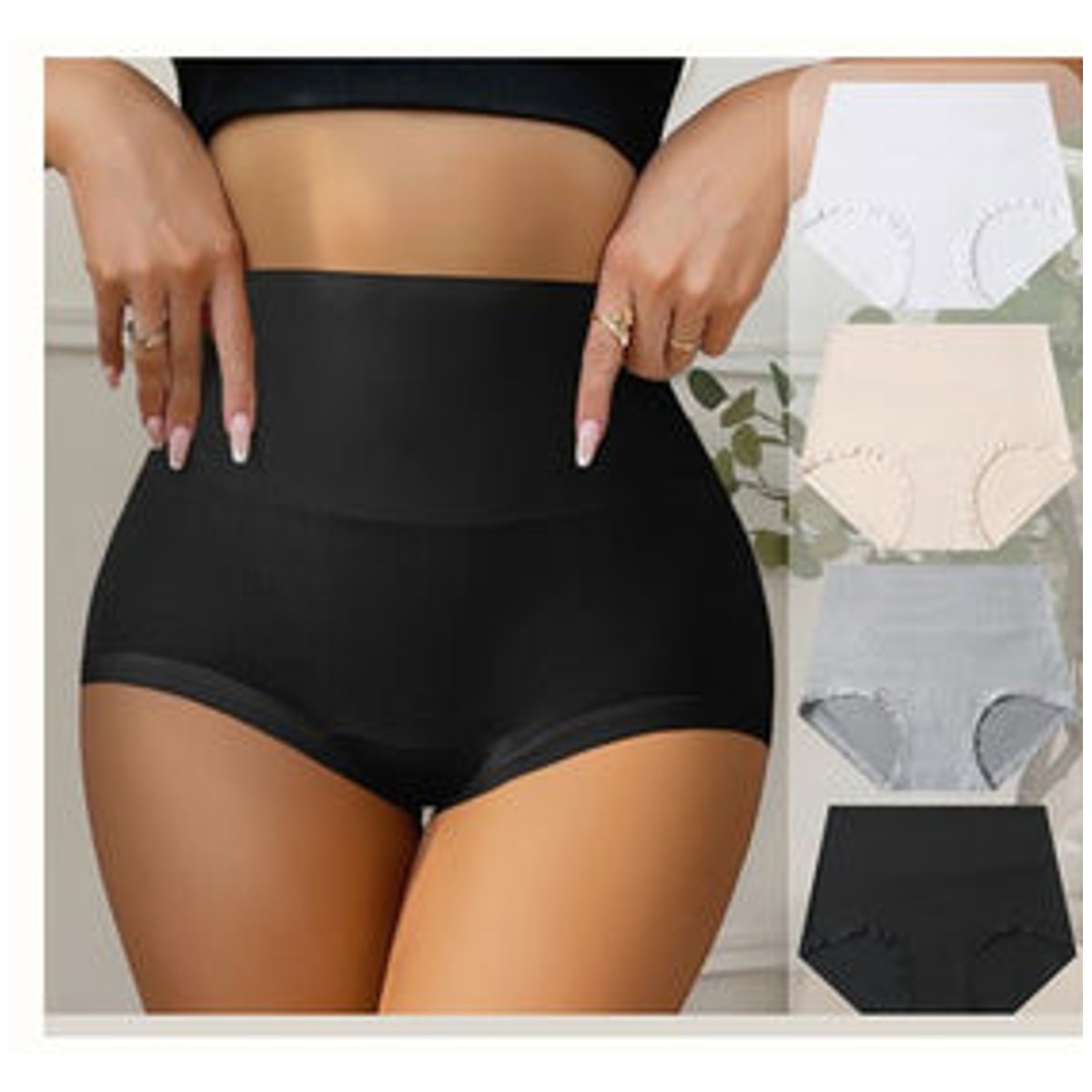 High-Waist Soft Stretch Briefs - Style K6346